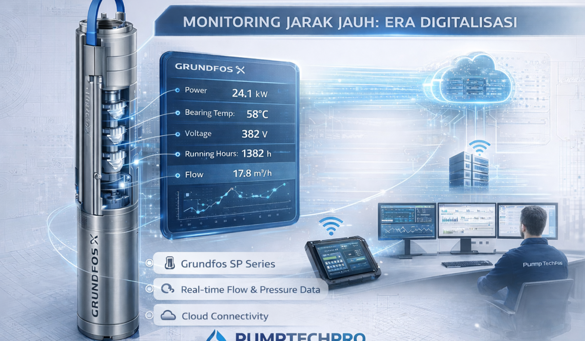 Remote monitoring of Grundfos pumps